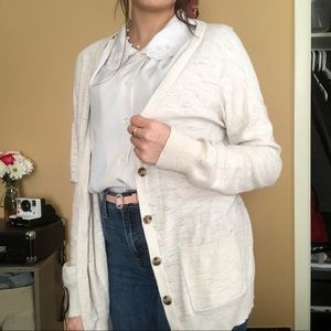 Cream boyfriend cardigan
